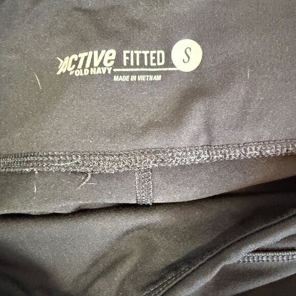 Old Navy Active Womens Leggings Fitted Black Size Small Activewear Athleisure - Picture 10 of 12